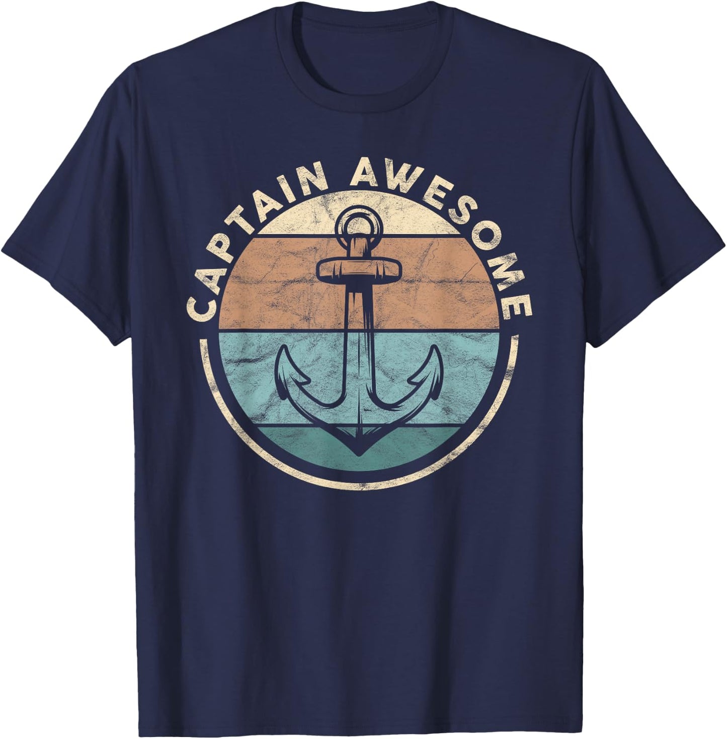 Funny Sailing Boating Sailor Boat Captain Awesome T-Shirt - T-Shirt | Navy