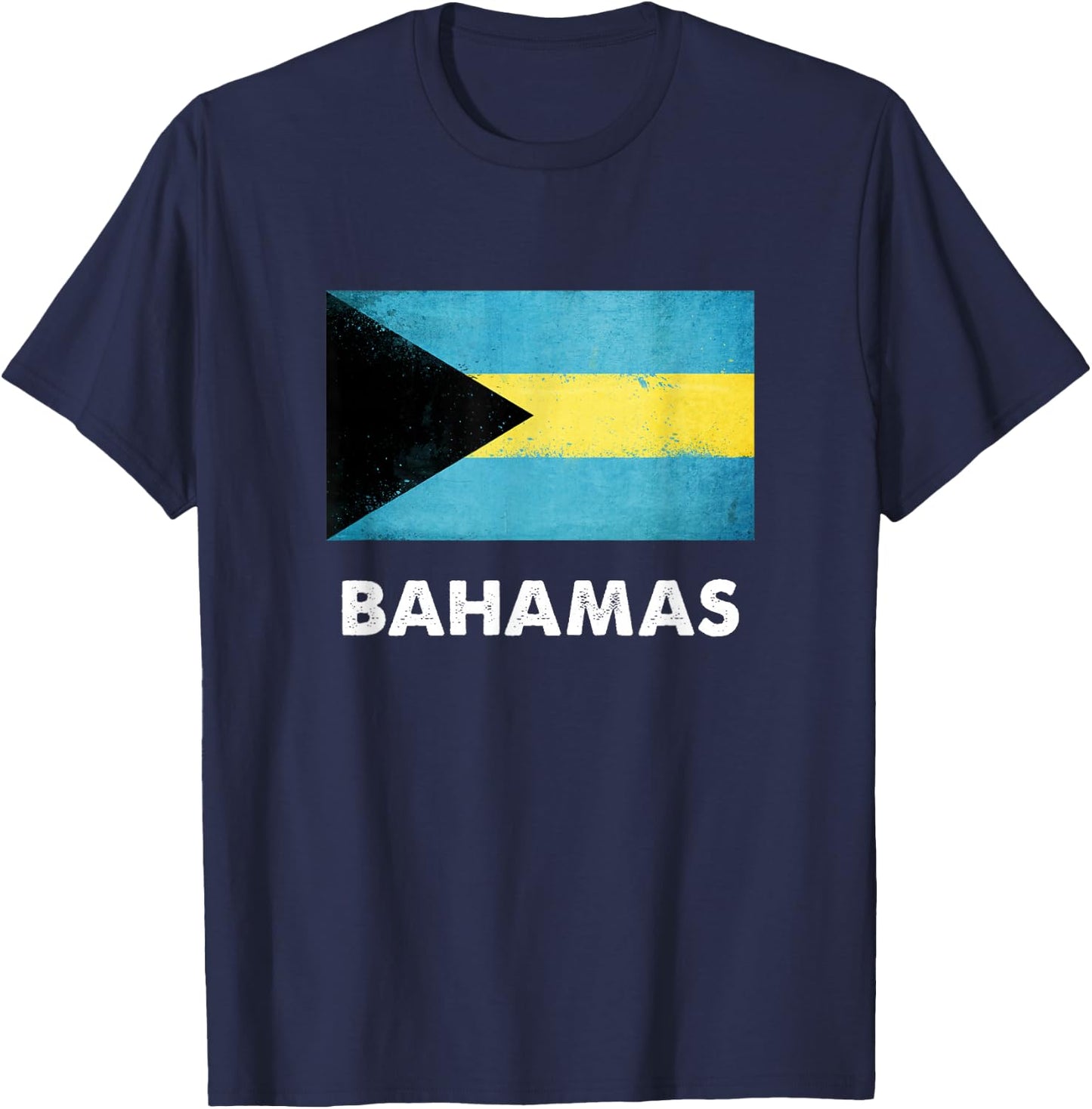 Bahamas Flag | Bahamian T-Shirt - T-Shirt | Navy