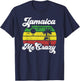 Jamaica Me Crazy Rasta Roots Rock Reggae Jamaican Retro Gift T-Shirt - T-Shirt | Navy