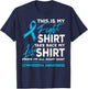 This Is My Fight Shirt Lymphedema Awareness Ribbon Support T-Shirt - T-Shirt | Navy