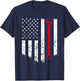 Funny Vintage Mechanic Distressed American Flag Gift Small T-Shirt - T-Shirt | Navy