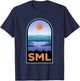 Smith Mountain Lake Retro Landscape T-Shirt - T-Shirt | Navy