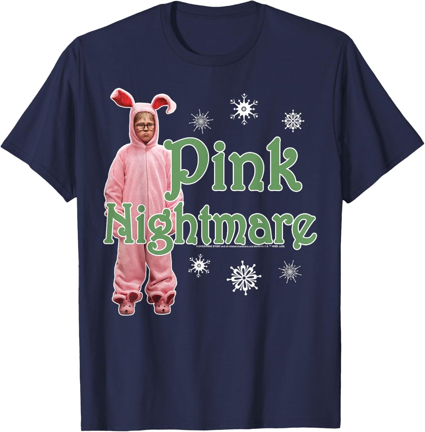 A Christmas Story Pink Nightmare T-Shirt - T-Shirt | Navy