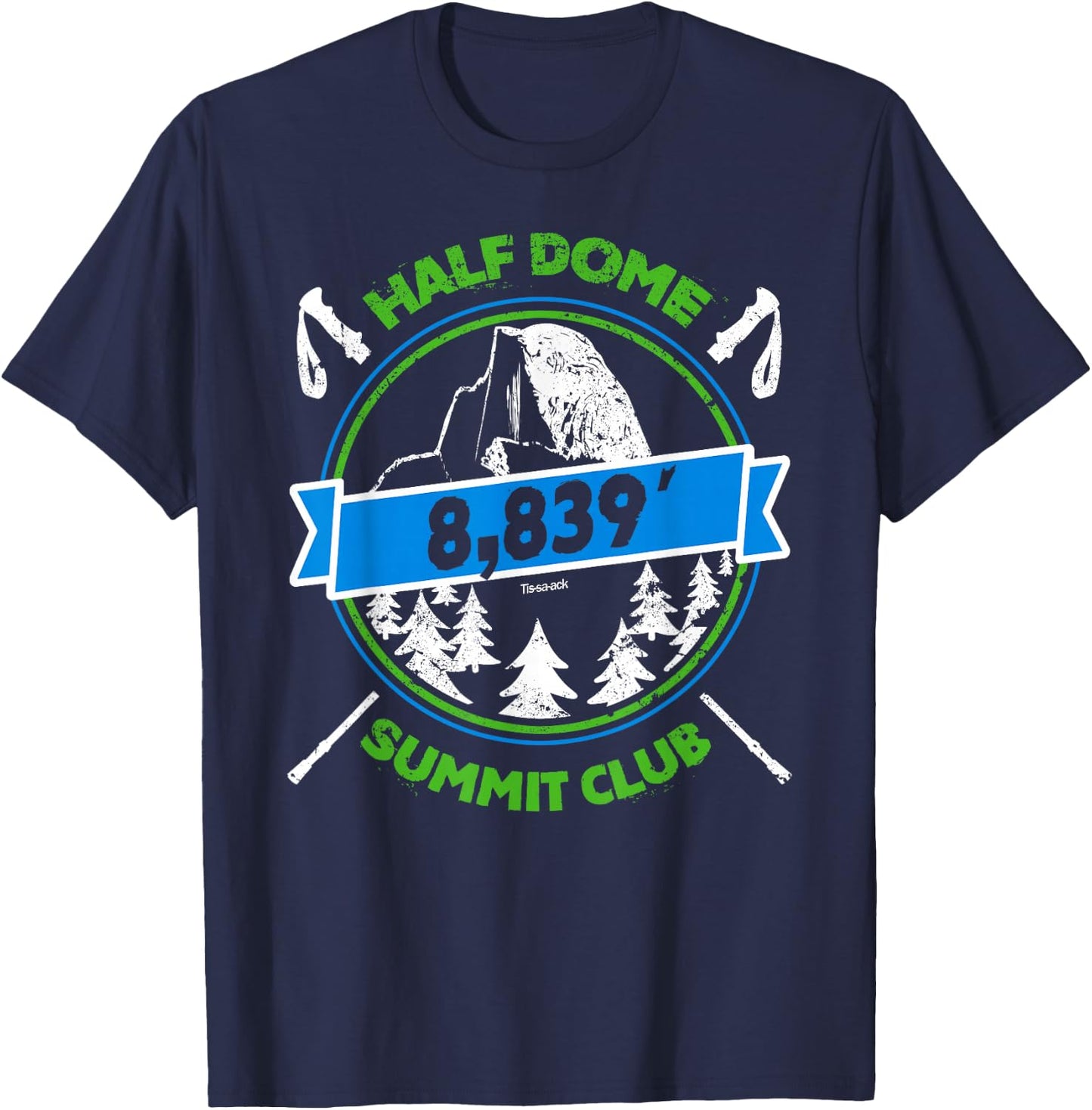 Half Dome Summit Club T-Shirt - T-Shirt | Navy