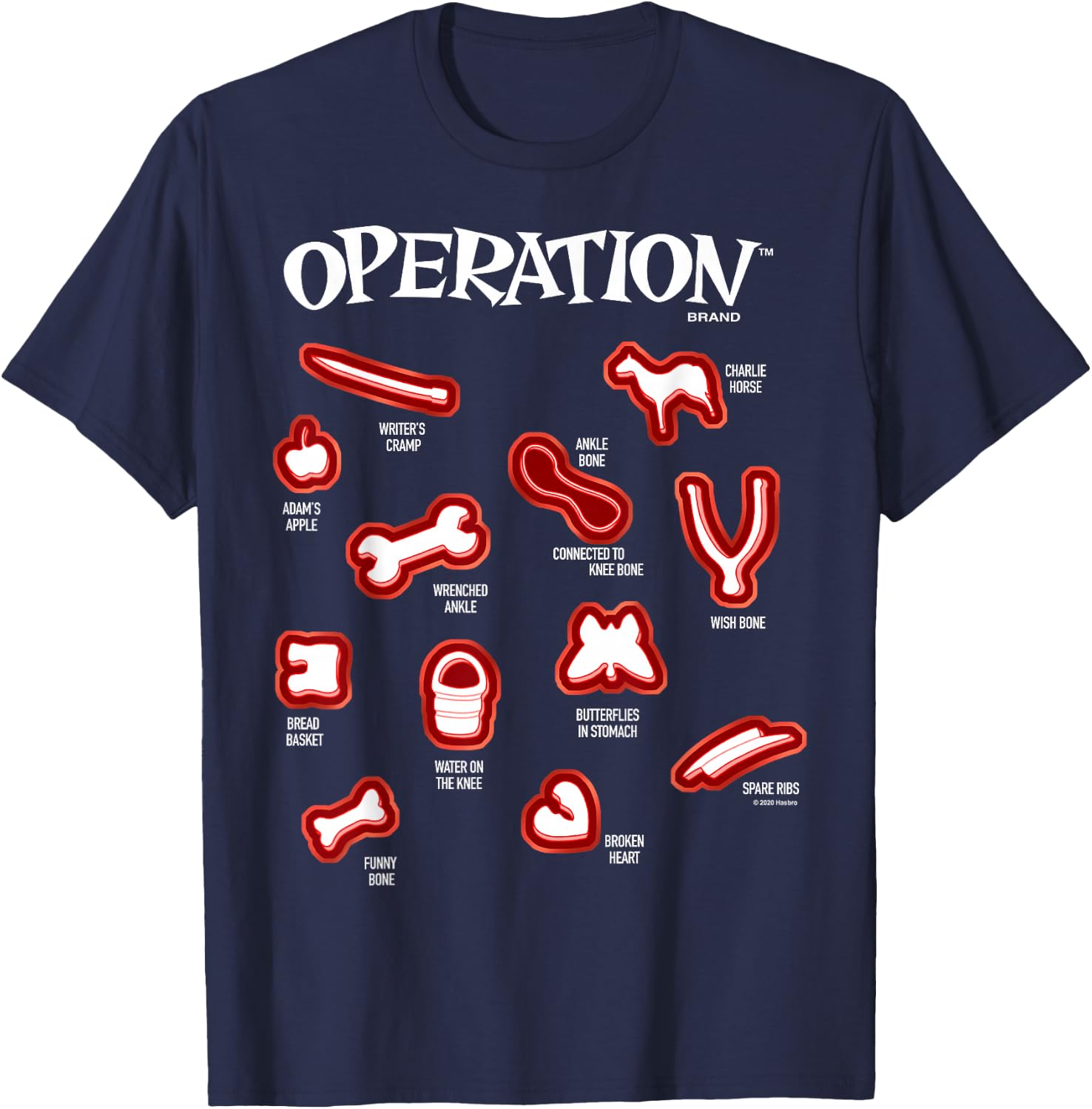 Operation Classic Icon & Game Pieces T-Shirt - T-Shirt | Navy