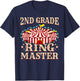 2nd Grade Ringmaster Shirt 2nd Grade Teacher Shirts Teacher Women Kids T-Shirt - T-Shirt | Navy
