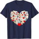 Funny Heart Love American Eskimo Valentine's Day Gift T-Shirt - T-Shirt | Navy