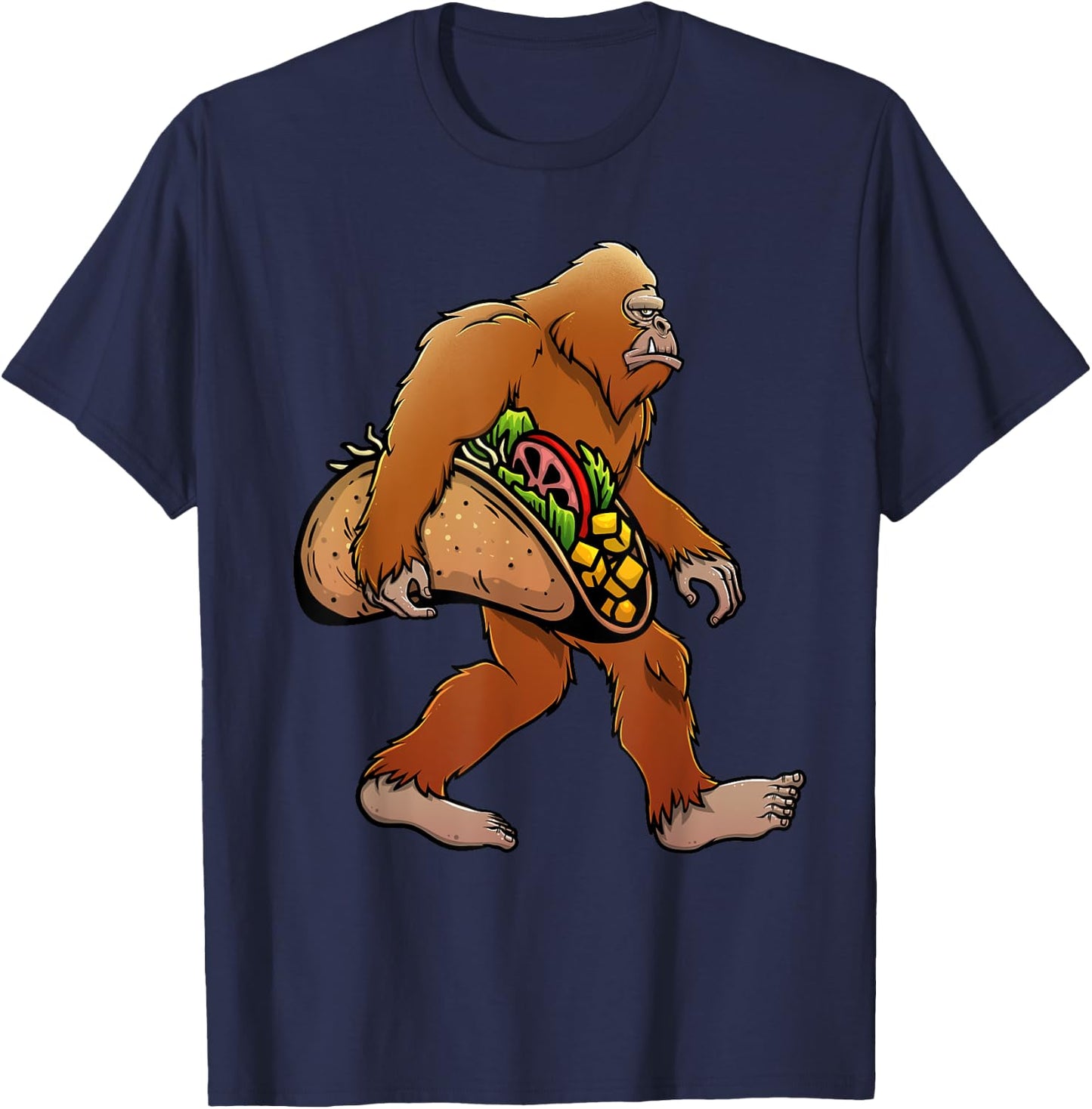 Cool Taco Design Women Kids Mexican Food Taco Lover T-Shirt - T-Shirt | Navy