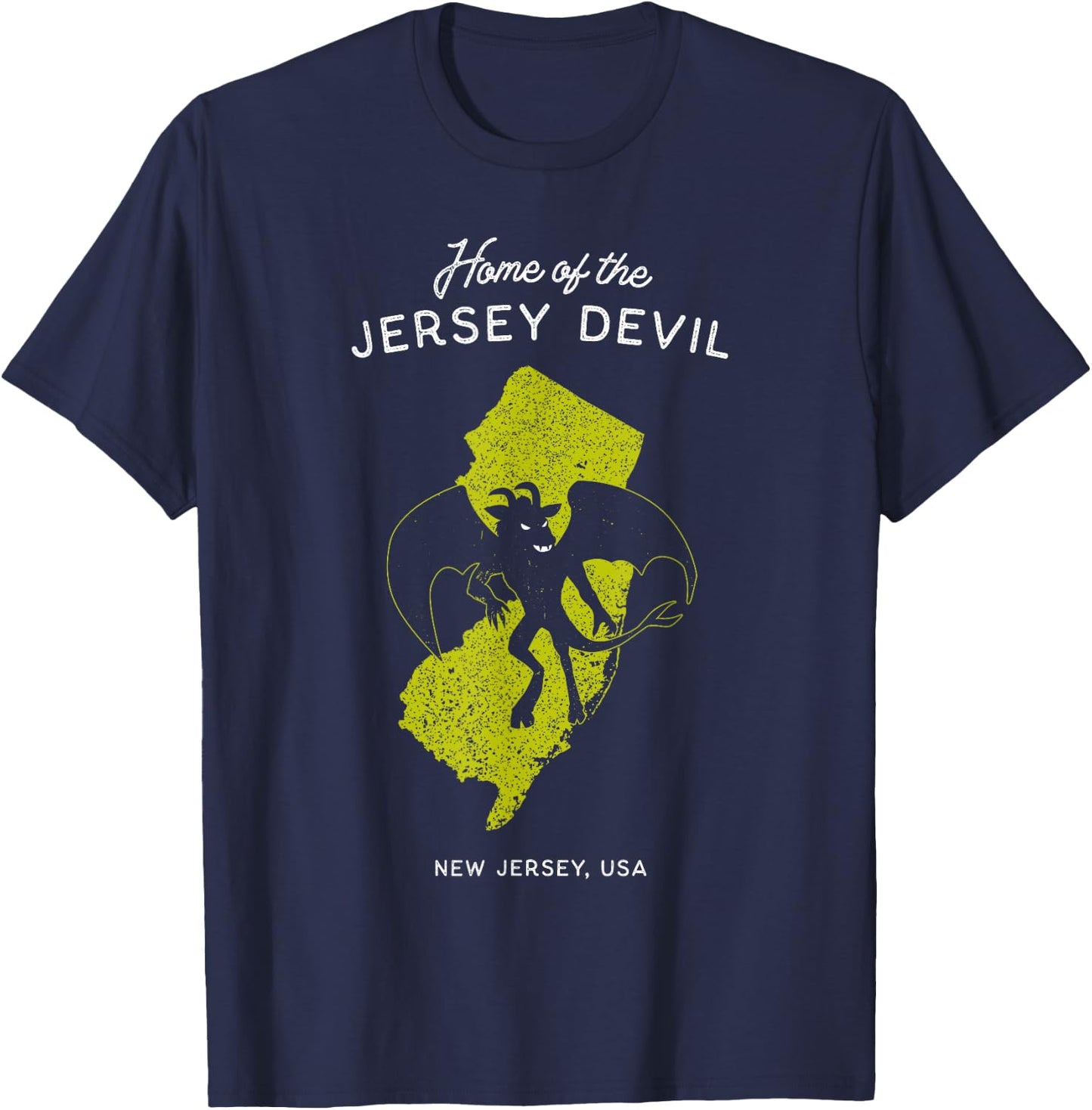Home of the Jersey Devil - New Jersey, USA T-Shirt - T-Shirt | Navy