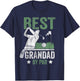 Best Grandad By Par Father's Day Golf Gift T-Shirt - T-Shirt | Navy