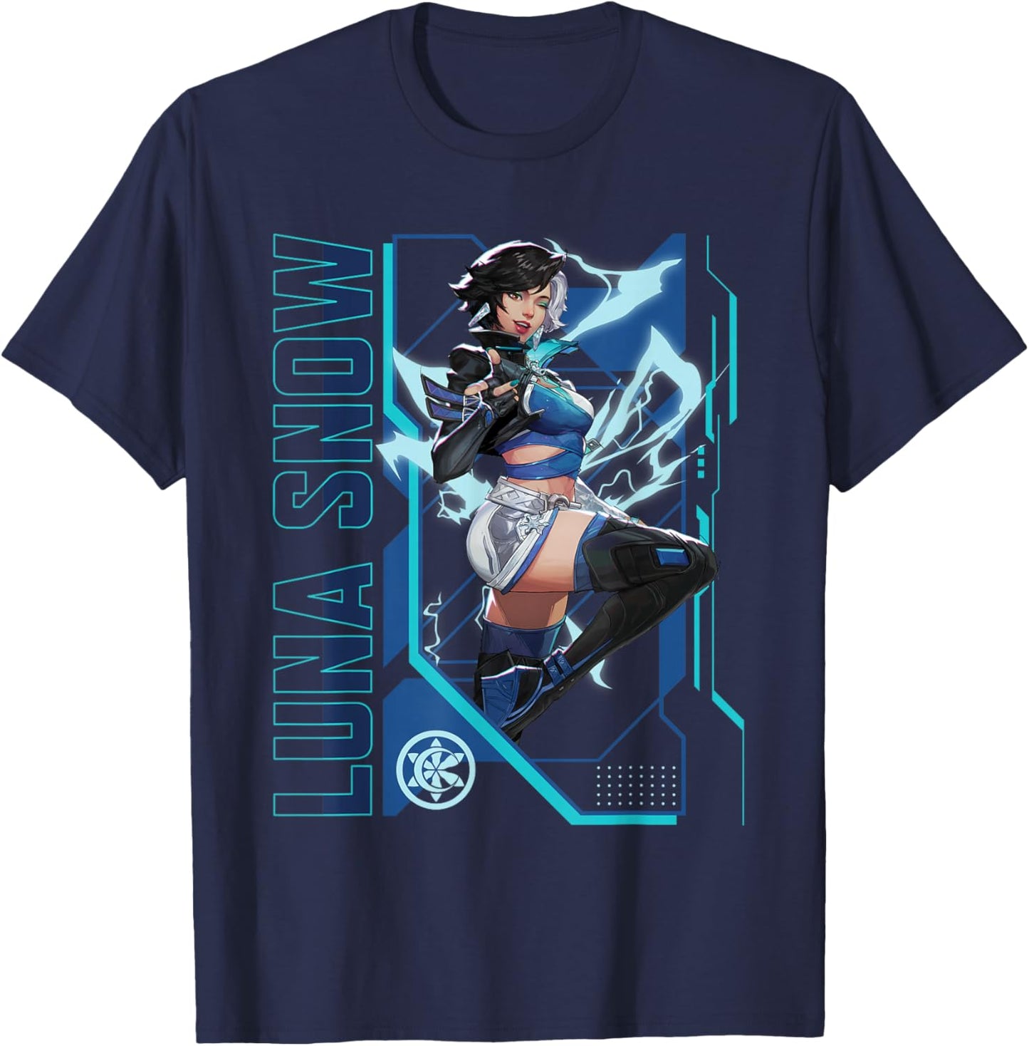 Marvel Rivals Gamerverse Super Hero PVP Luna Snow T-Shirt - T-Shirt | Navy
