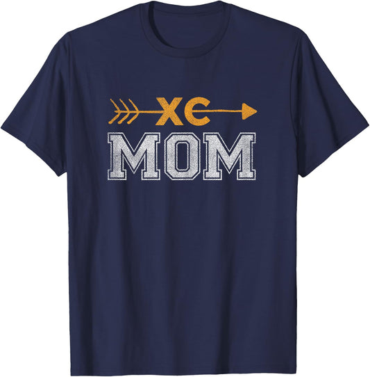 XC Mum Cross Mountain Bike Mom Gift T-Shirt - T-Shirt | Navy
