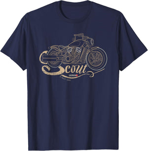Motorcycle Scout T-Shirt - T-Shirt | Navy
