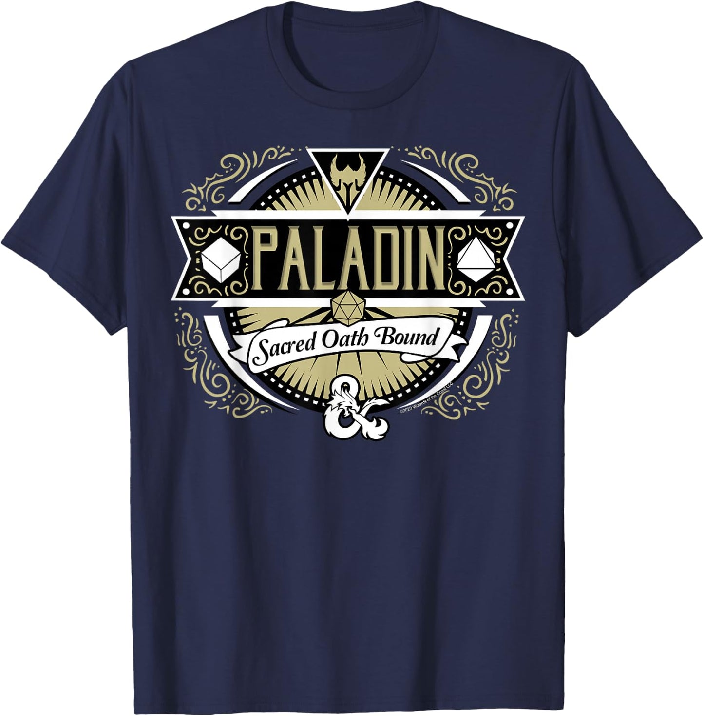 Dungeons & Dragons Paladin Sacred Oath Bound T-Shirt - T-Shirt | Navy