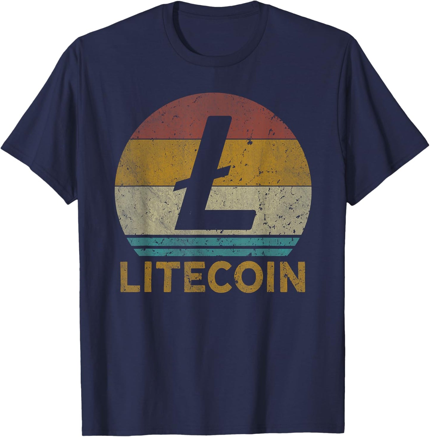Vintage Litecoin Miner Litecoin T-Shirt - T-Shirt | Navy