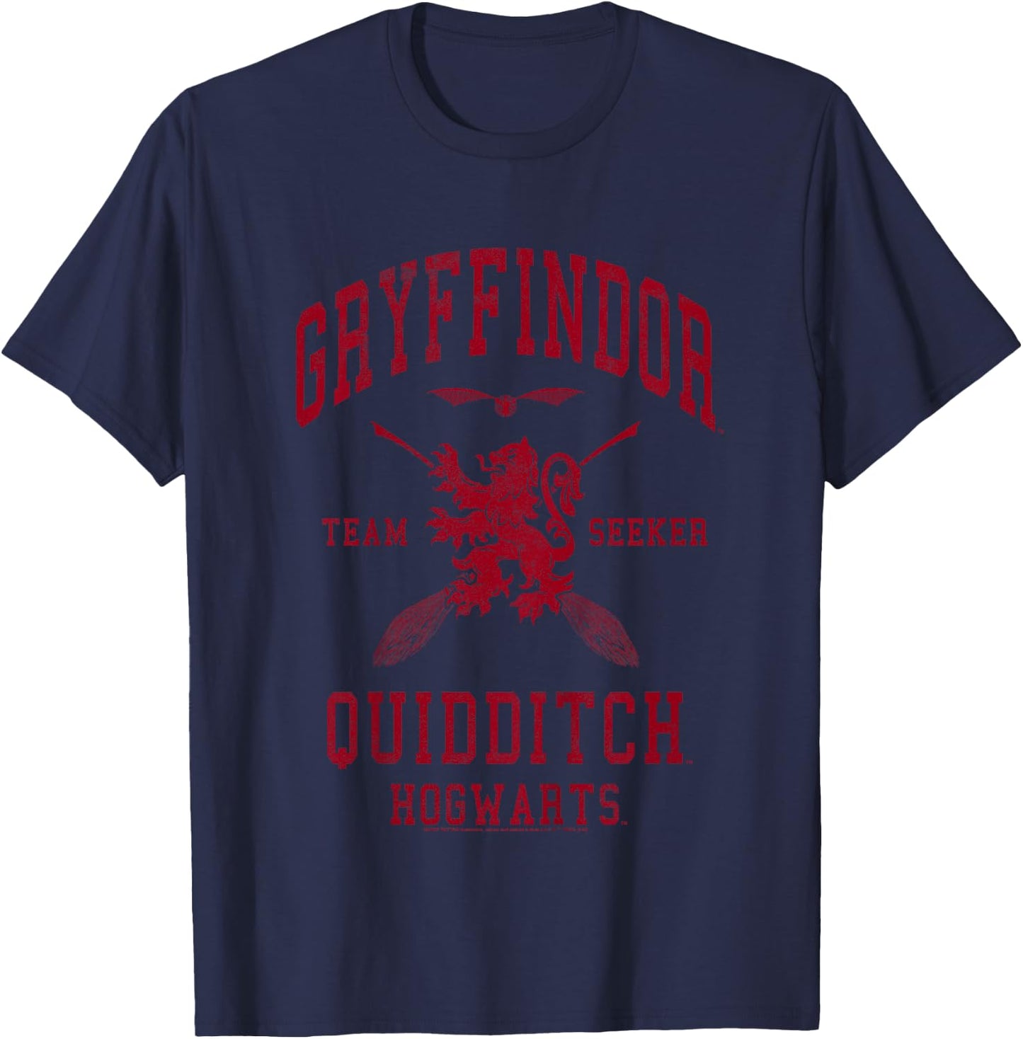 Kids Harry Potter Gryffindor Bold Team Seeker T-Shirt - T-Shirt | Navy