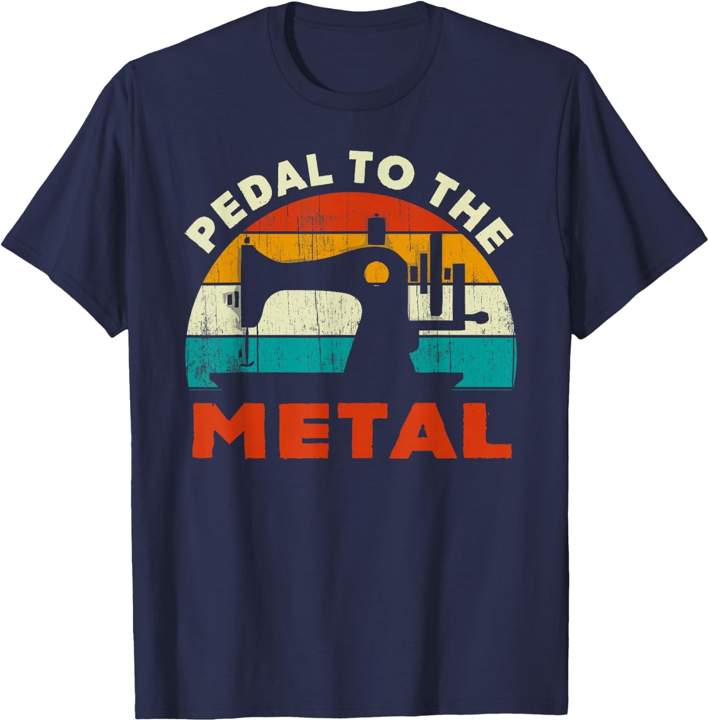 Vintage Retro Sewing Machine Lover For Sew Lovers Seamstress T-Shirt - T-Shirt | Navy