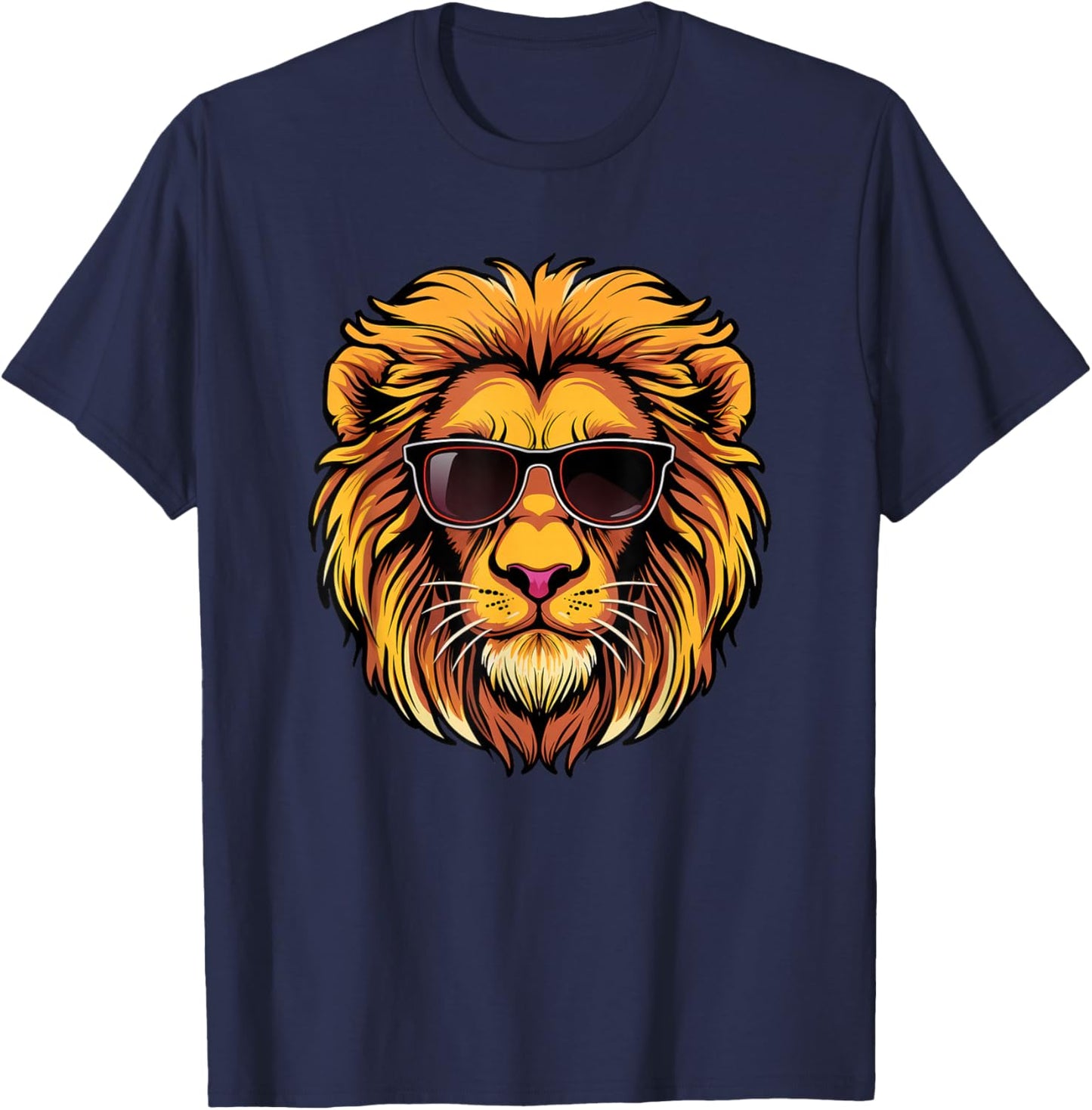 Lion Sunglasses T-Shirt - T-Shirt | Navy