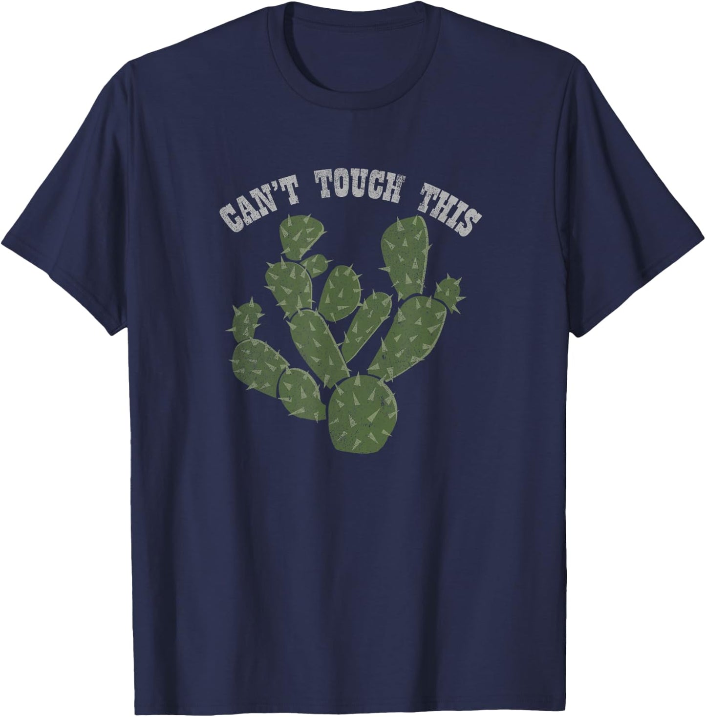 Can't Touch this Cactus Funny T-Shirt - T-Shirt | Navy
