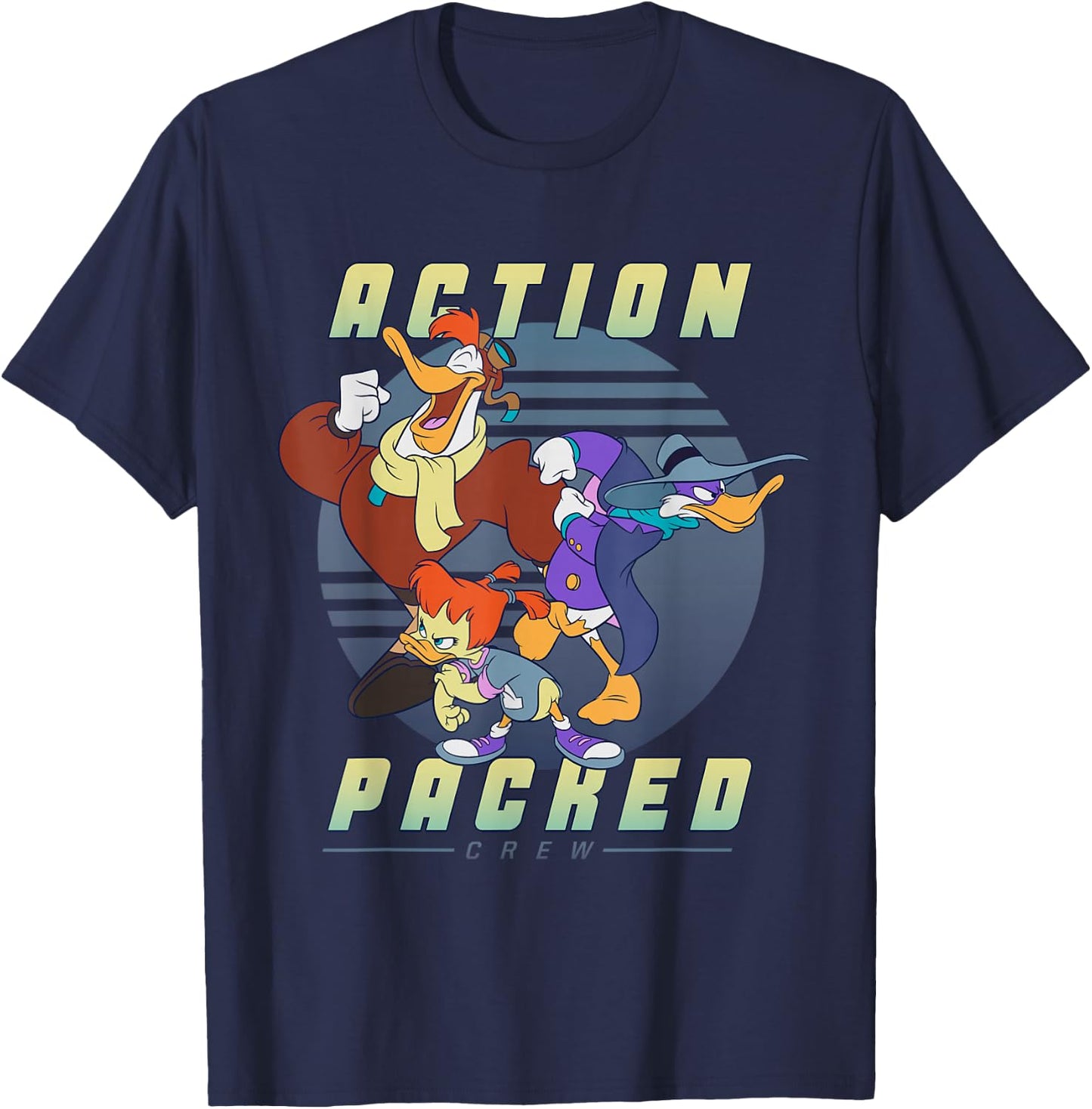 Disney Darkwing Duck Action Packed Crew T-Shirt - T-Shirt | Navy