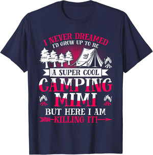 Camping Mimi Supper Cool Mimi Summer Holiday T-Shirt - T-Shirt | Navy