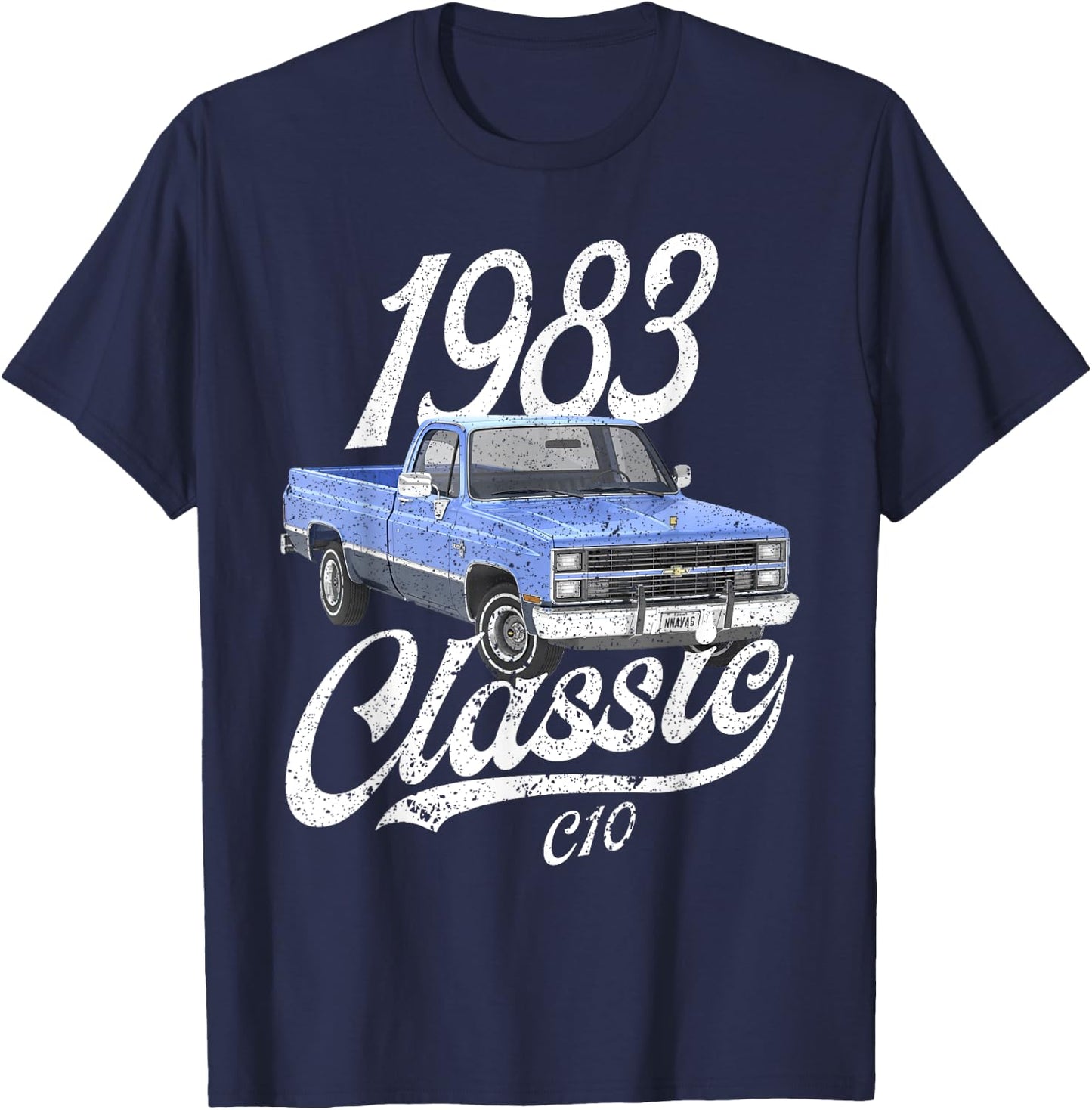 1983 Chevys C10 T-Shirt - T-Shirt | Navy