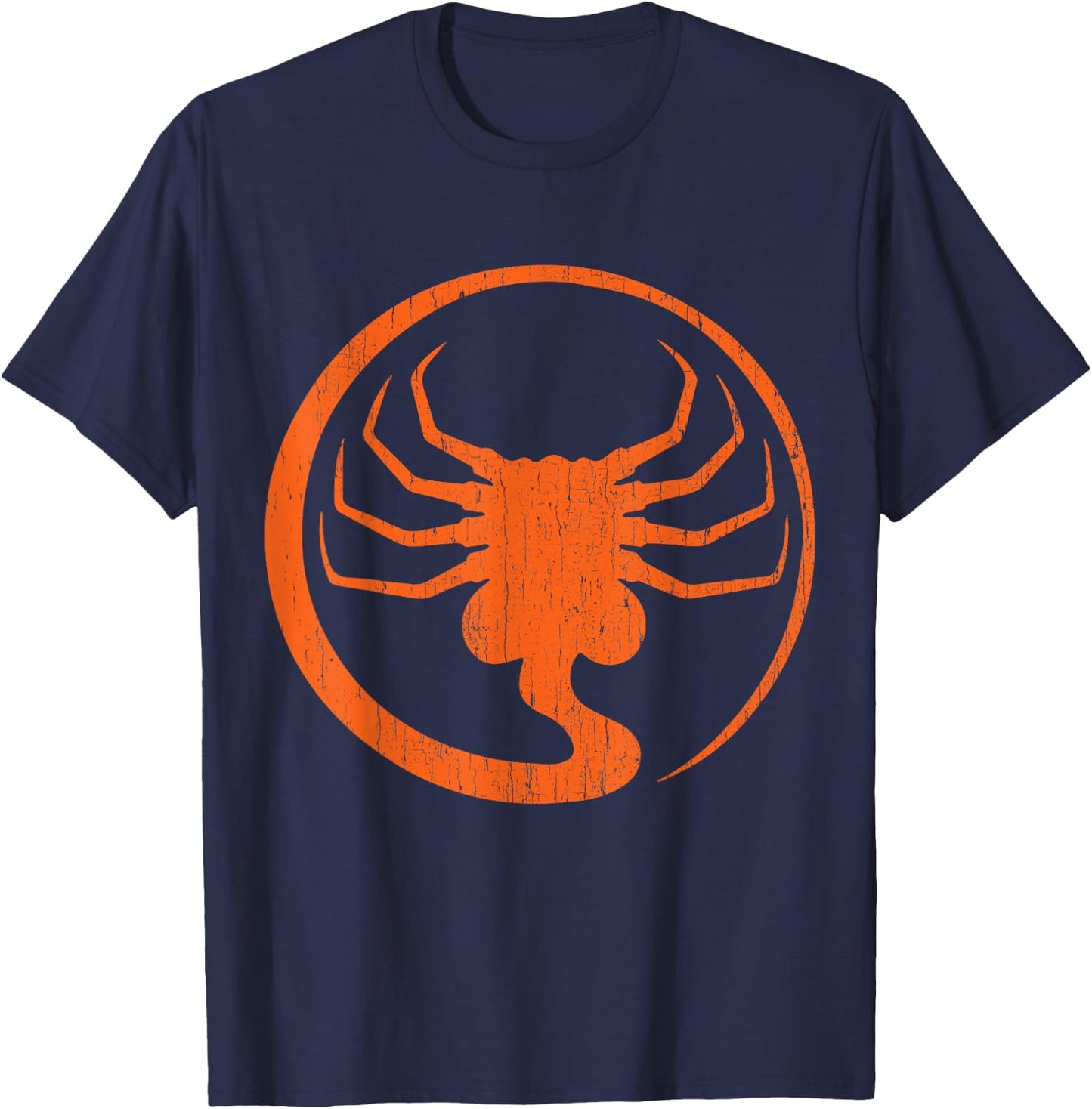 Halloween Scary Alien Parasite Horror Pumpkin Lazy Costume T-Shirt - T-Shirt | Navy