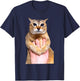 Tole Tole Cat , Small, Black T-Shirt - T-Shirt | Navy