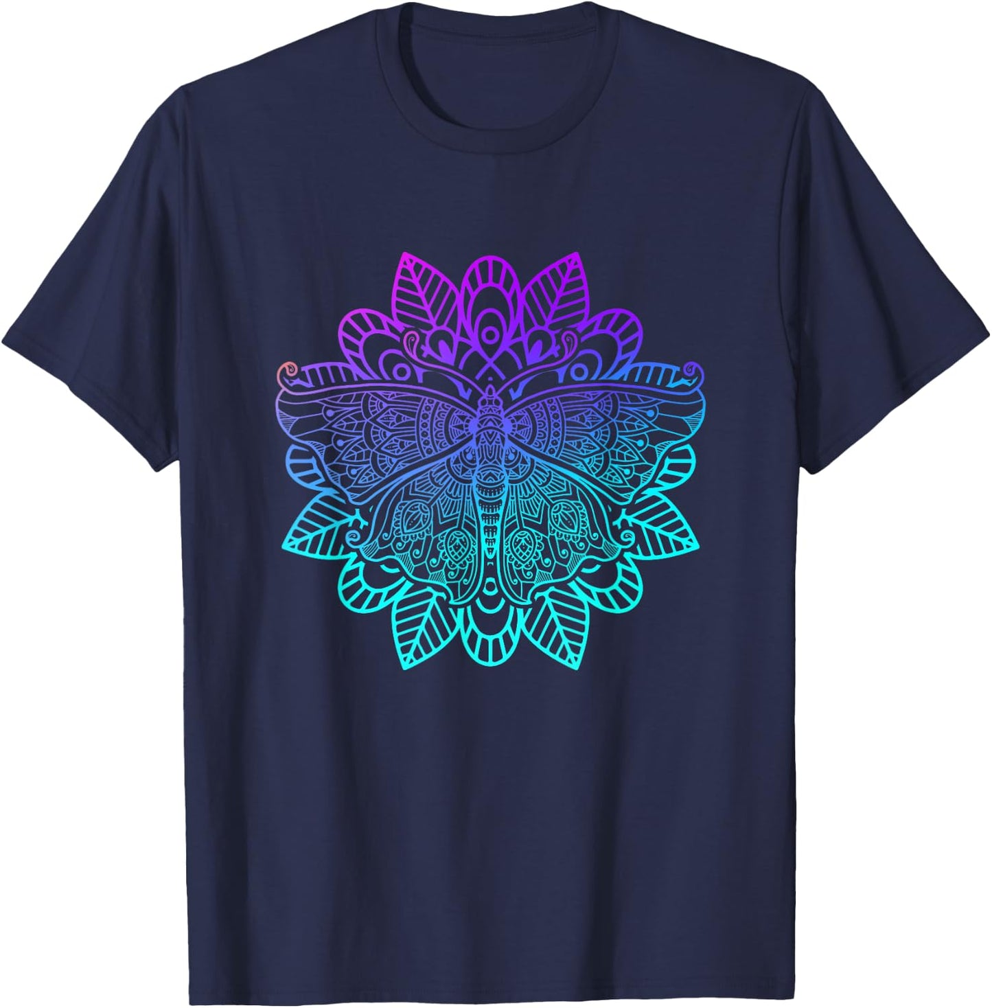 Butterfly Insect Entomology - Butterfly T-Shirt - T-Shirt | Navy