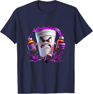 Lean shirts, Purple Drank, Dirty Double cup, Lean Line T-Shirt - T-Shirt | Navy