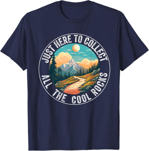Rock Collector Hunting Men Women Stones Geology Rockhound T-Shirt - T-Shirt | Navy