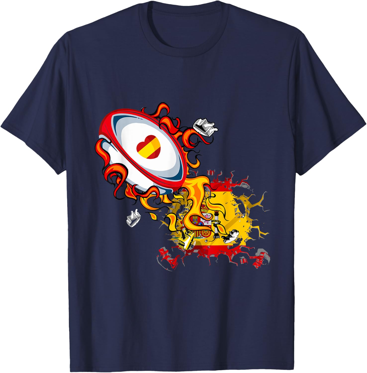 Spain Rugby T-Shirt - T-Shirt | Navy