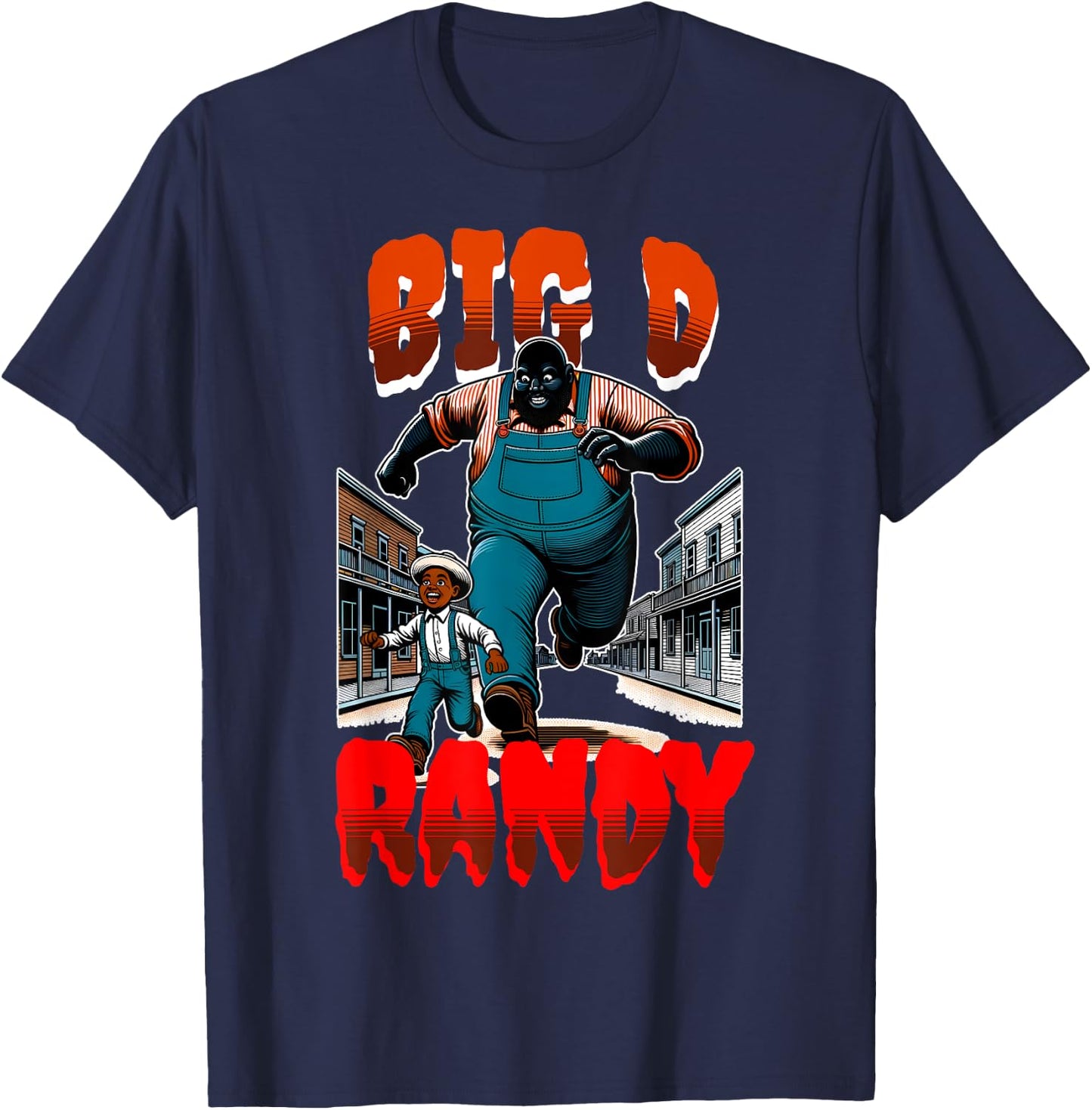 Big D Randy Halloween Meme, Funny Big Randy Meme T-Shirt - T-Shirt | Navy