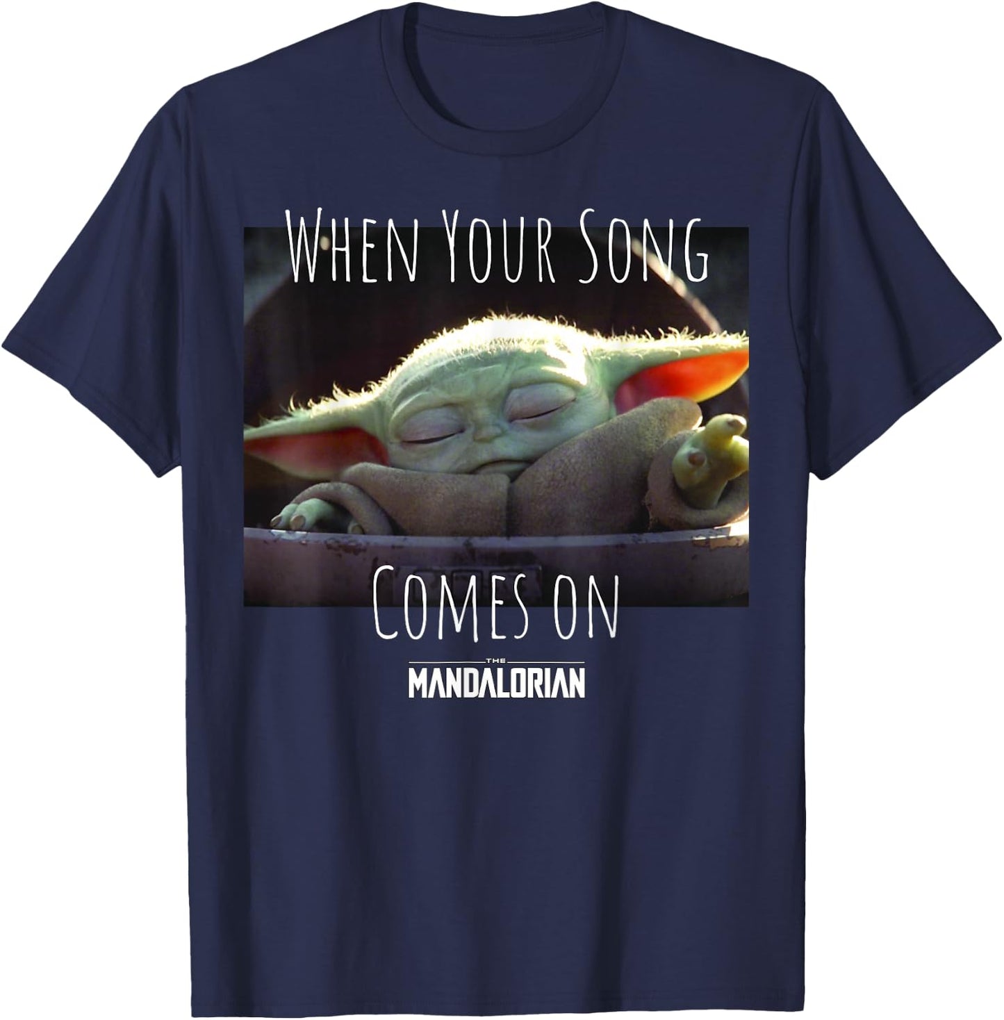 Star Wars Yoda Song Meme T-Shirt - T-Shirt | Navy