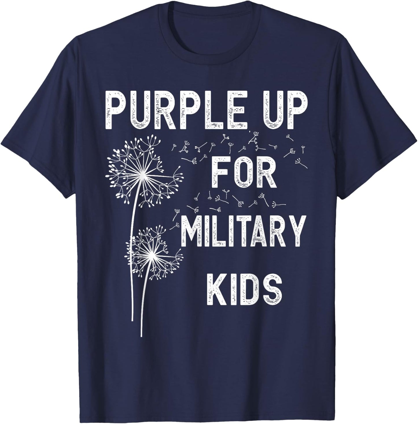 Purple Up for Military Kids - Month of The Military Child Small T-Shirt - T-Shirt | Navy