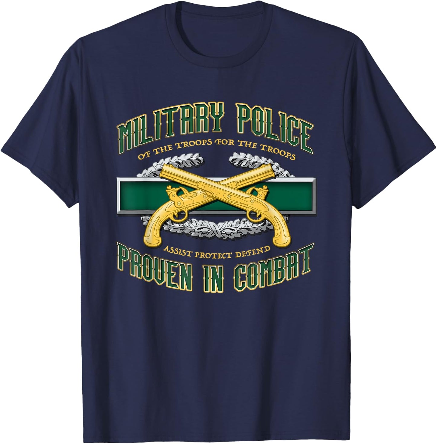 Military Police Proven In Combat T-Shirt - T-Shirt | Navy