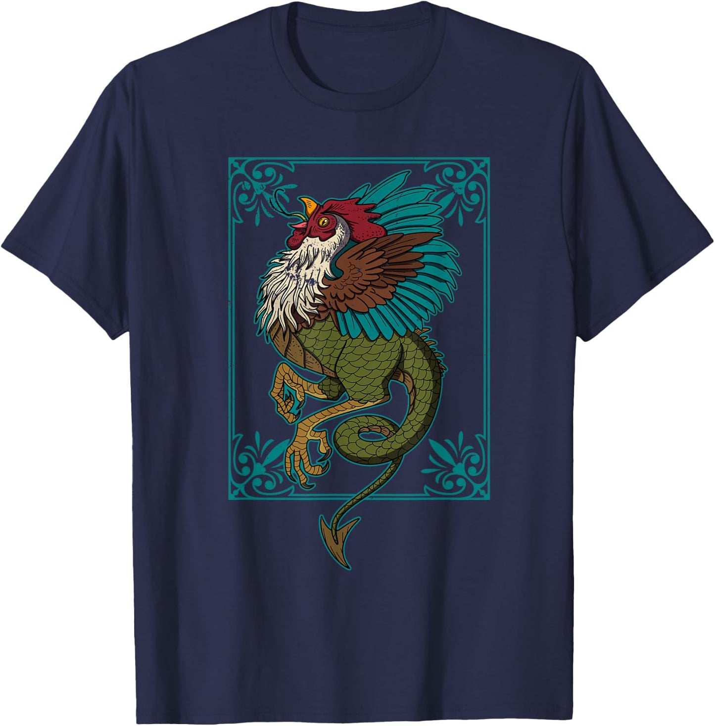 Cockatiel Mythical England Souvenir National Myth T-Shirt - T-Shirt | Navy