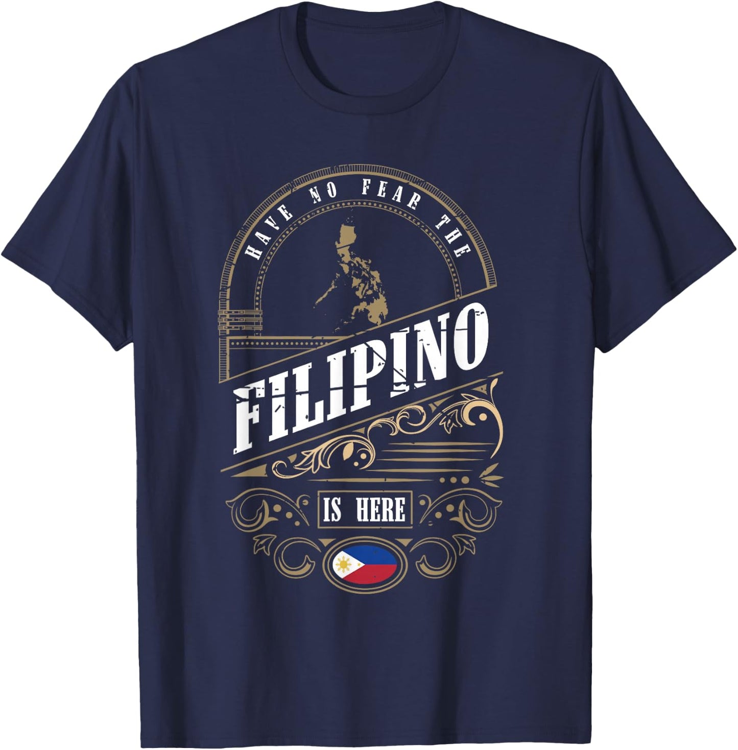 Islands of Felipe Philippines Maharlika Filipino T-Shirt - T-Shirt | Navy