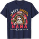Best Sheep Nana Ever Mother's Day Flowers Rainbow Farm T-Shirt - T-Shirt | Navy