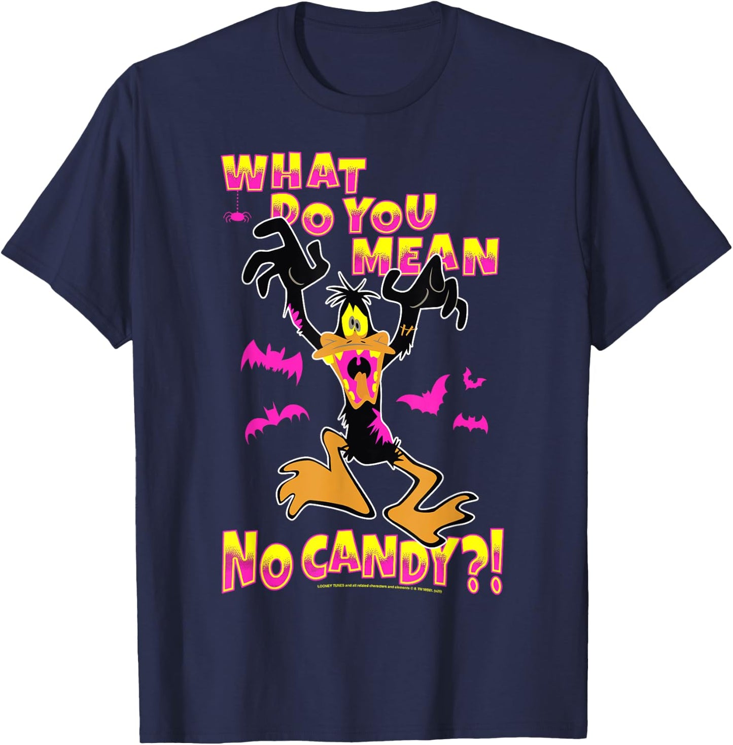 Looney Tunes Daffy No Candy Halloween T-Shirt - T-Shirt | Navy