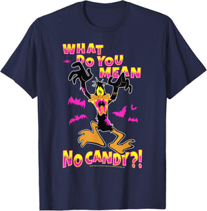 Looney Tunes Daffy No Candy Halloween T-Shirt - T-Shirt | Navy