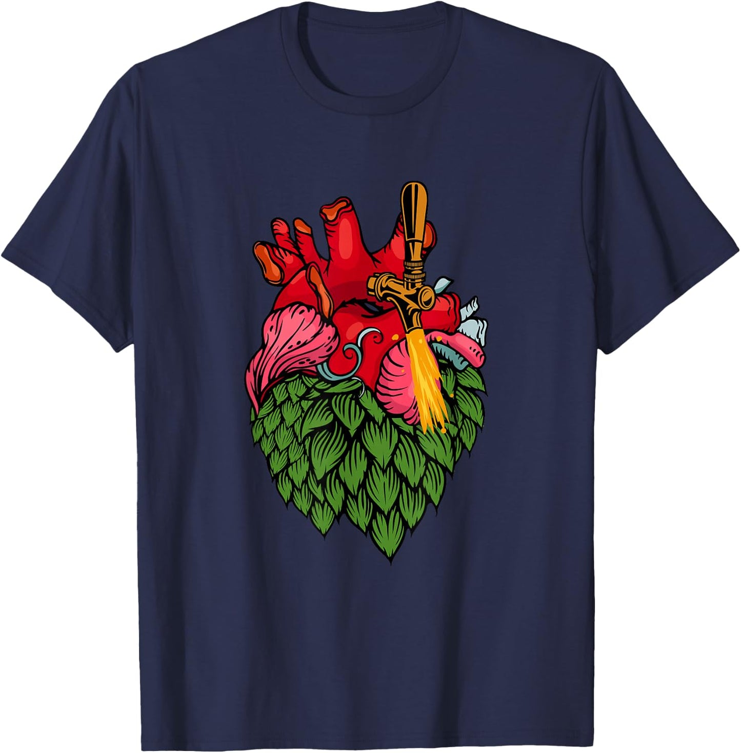 Beer Home Brewing Craft Beer – Beer Brewer Hobby Brewer T-Shirt - T-Shirt | Navy