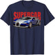 The best Supercar racing fan on the planet. T-Shirt - T-Shirt | Navy