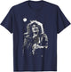 Queen Of Rock N Roll Tina Turner Live B&W By Stephen Wright T-Shirt - T-Shirt | Navy