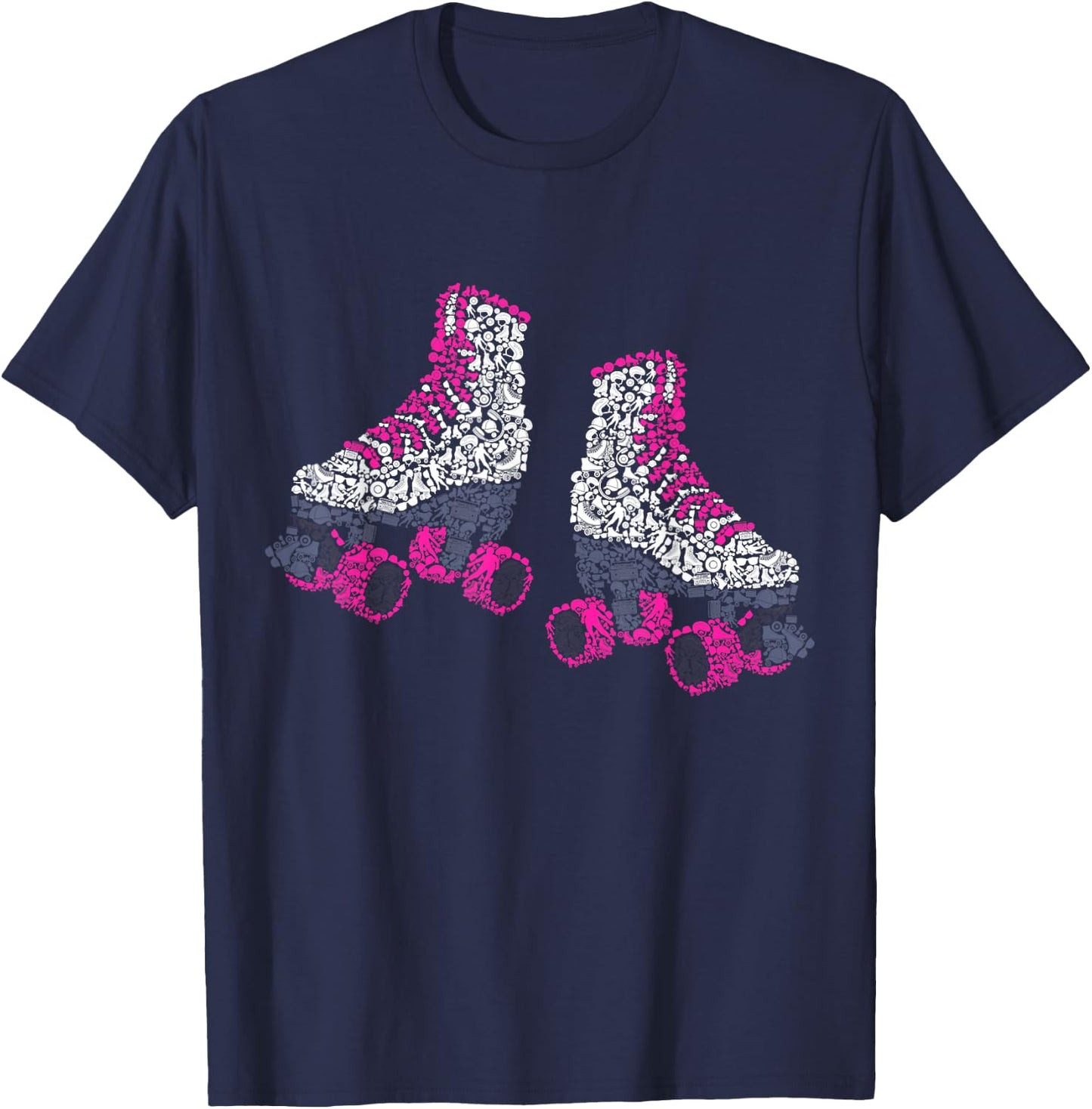 Roller Skates Roller Skating Roller Girl Women T-Shirt - T-Shirt | Navy
