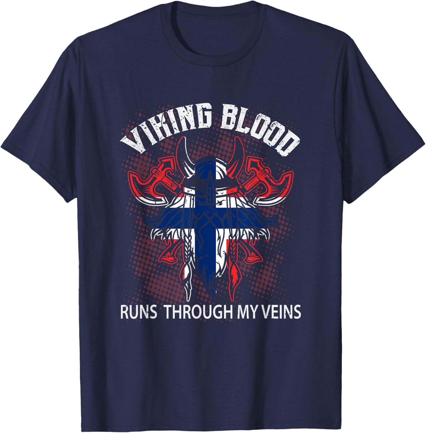 Norwegian Viking Gift Norway T-Shirt - T-Shirt | Navy