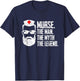 Funny Male Nurse Murse. The Man. The Myth. The Legend. T-Shirt - T-Shirt | Navy