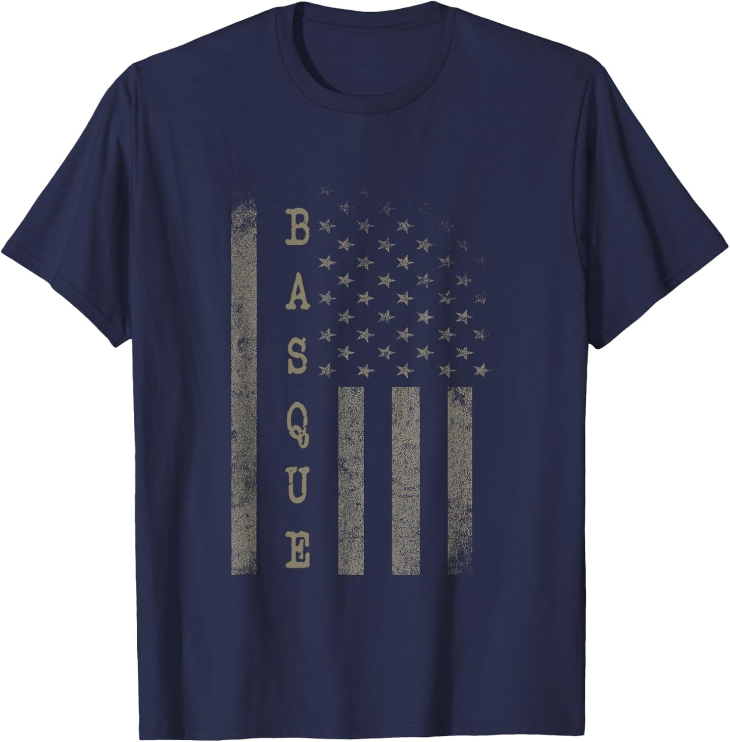 Vintage American Flag Basque pride T-Shirt - T-Shirt | Navy
