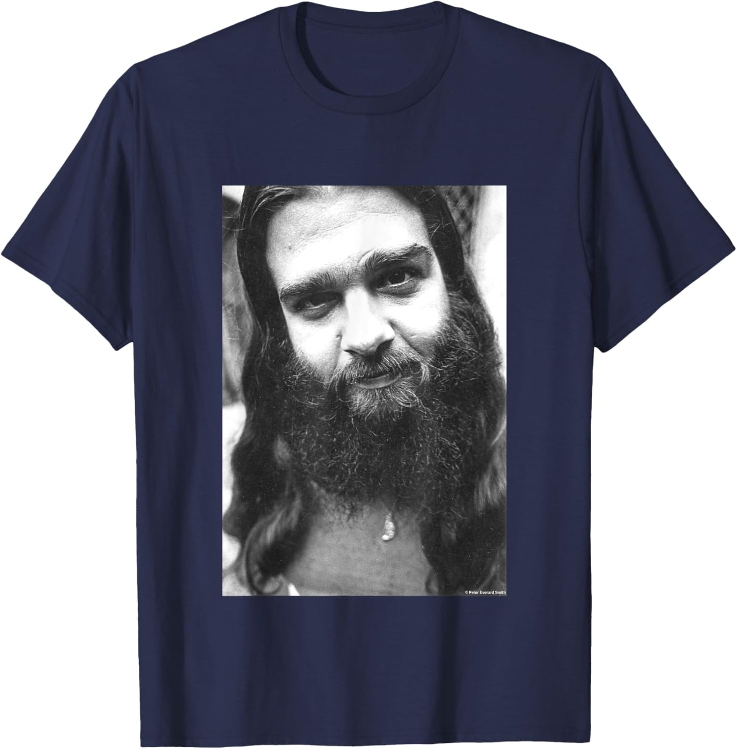 Bob Hite Of Canned Heat By Everard Smith T-Shirt - T-Shirt | Navy