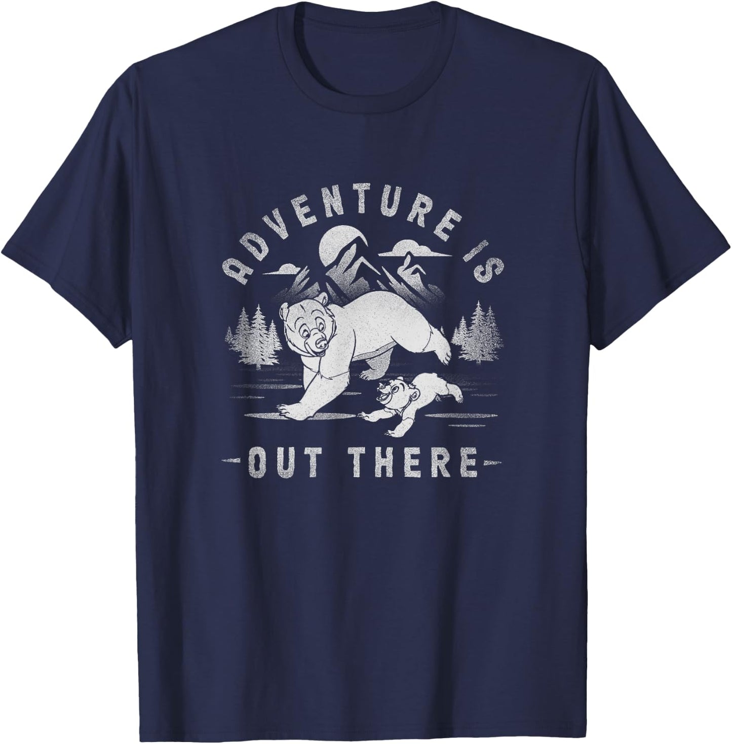 Disney Brother Bear Distressed Adventures is Out There T-Shirt - T-Shirt | Navy